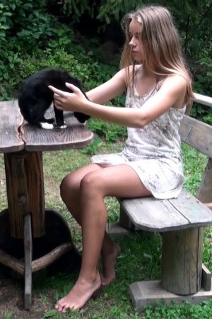 Pilgrim Girl Art Black Cat video